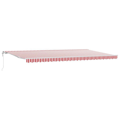 Tenda retrattile Rosso e Bianco 600 × 350 cm | homemem39