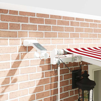 Tenda Retrattile Rosso e Bianco 600 × 350 cm | homemem39