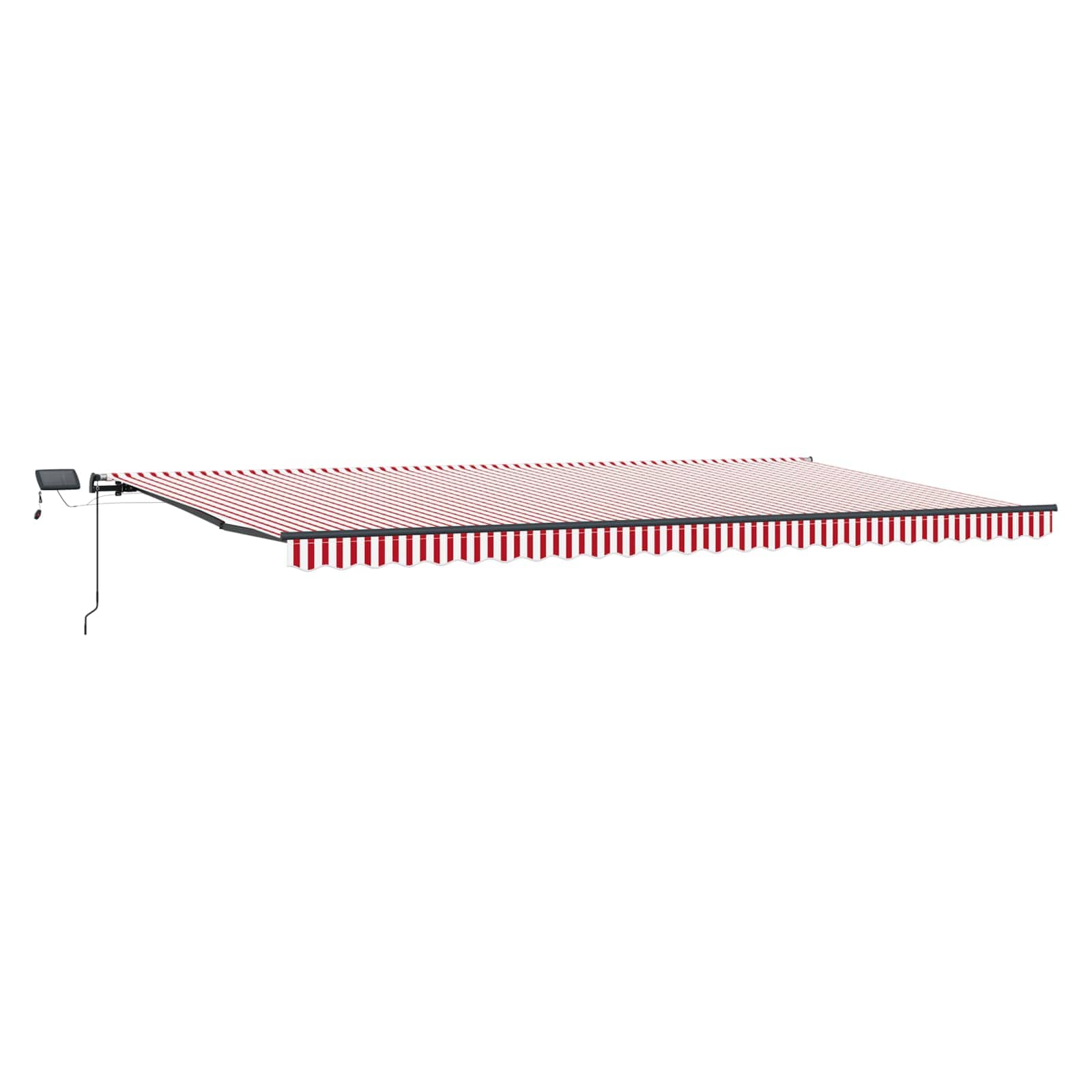 Tenda Retrattile Rosso e bianco 600 ×350 cm Tessuto | homemem39