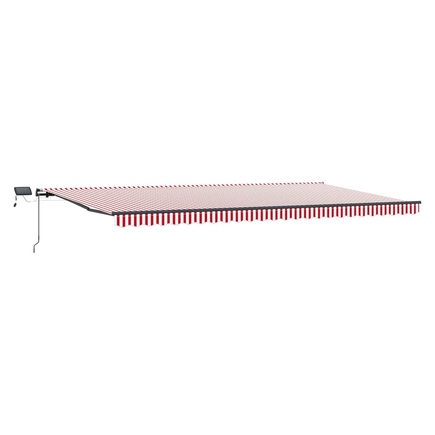 Tenda retrattile Rosso e Bianco 600 × 350 cm