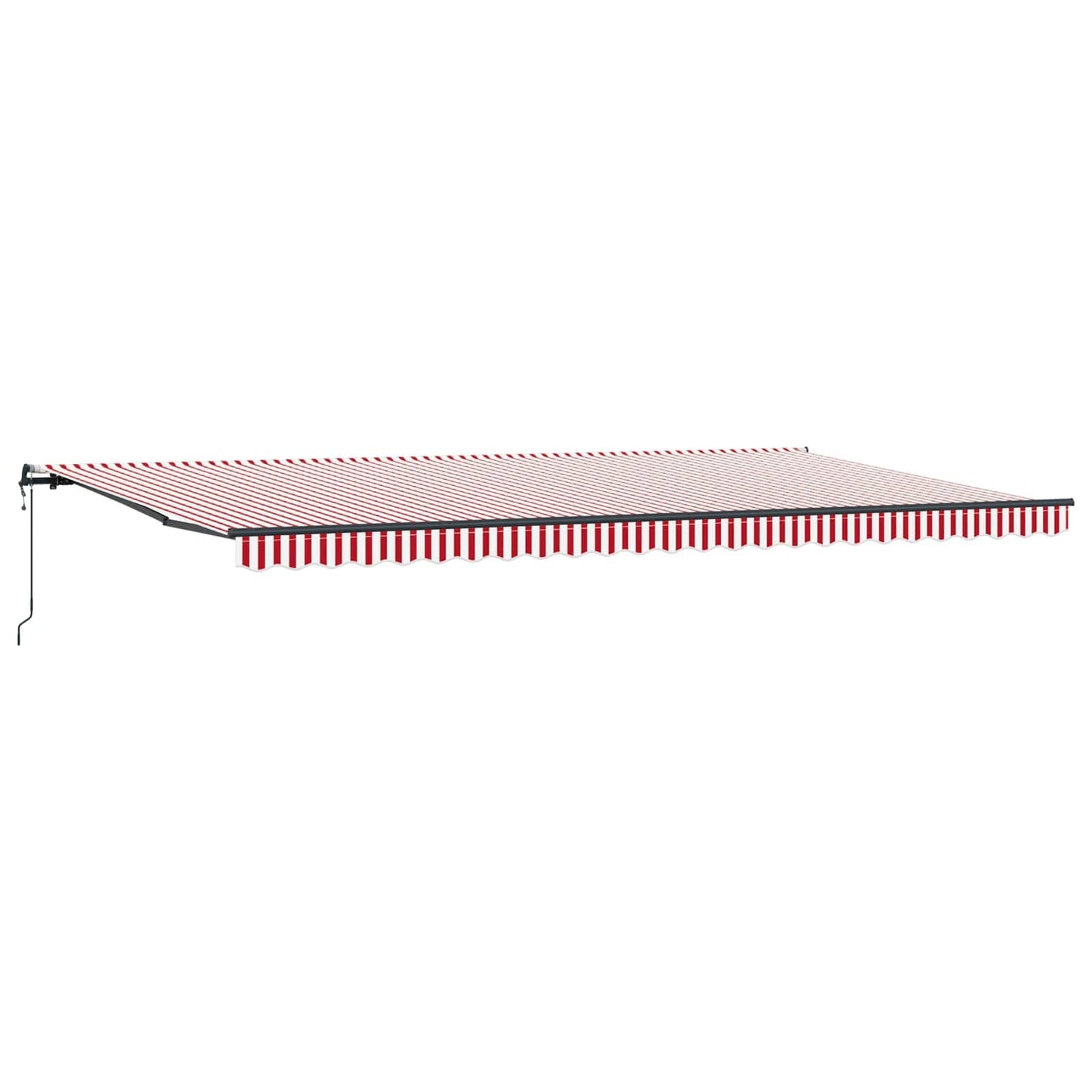 Tenda Retrattile Rosso e Bianco 600 × 350 cm | homemem39