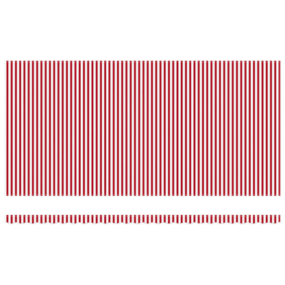 Tessuto per Tenda Rosso e Bianco 600 × 350 cm Poliestere | homemem39