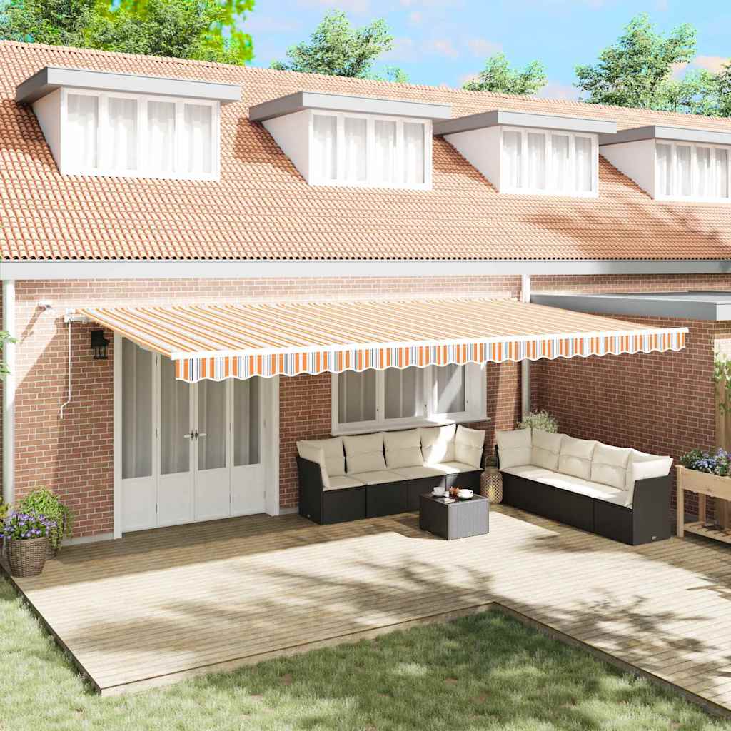 Tenda retrattile Multicolore 600 × 350 cm Poliestere | homemem39