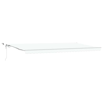 Tenda retrattile Bianco 600 × 350 cm Poliestere | homemem39