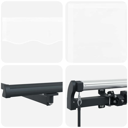 Tenda retrattile Bianco 600 × 350 cm Poliestere e Alluminio | homemem39