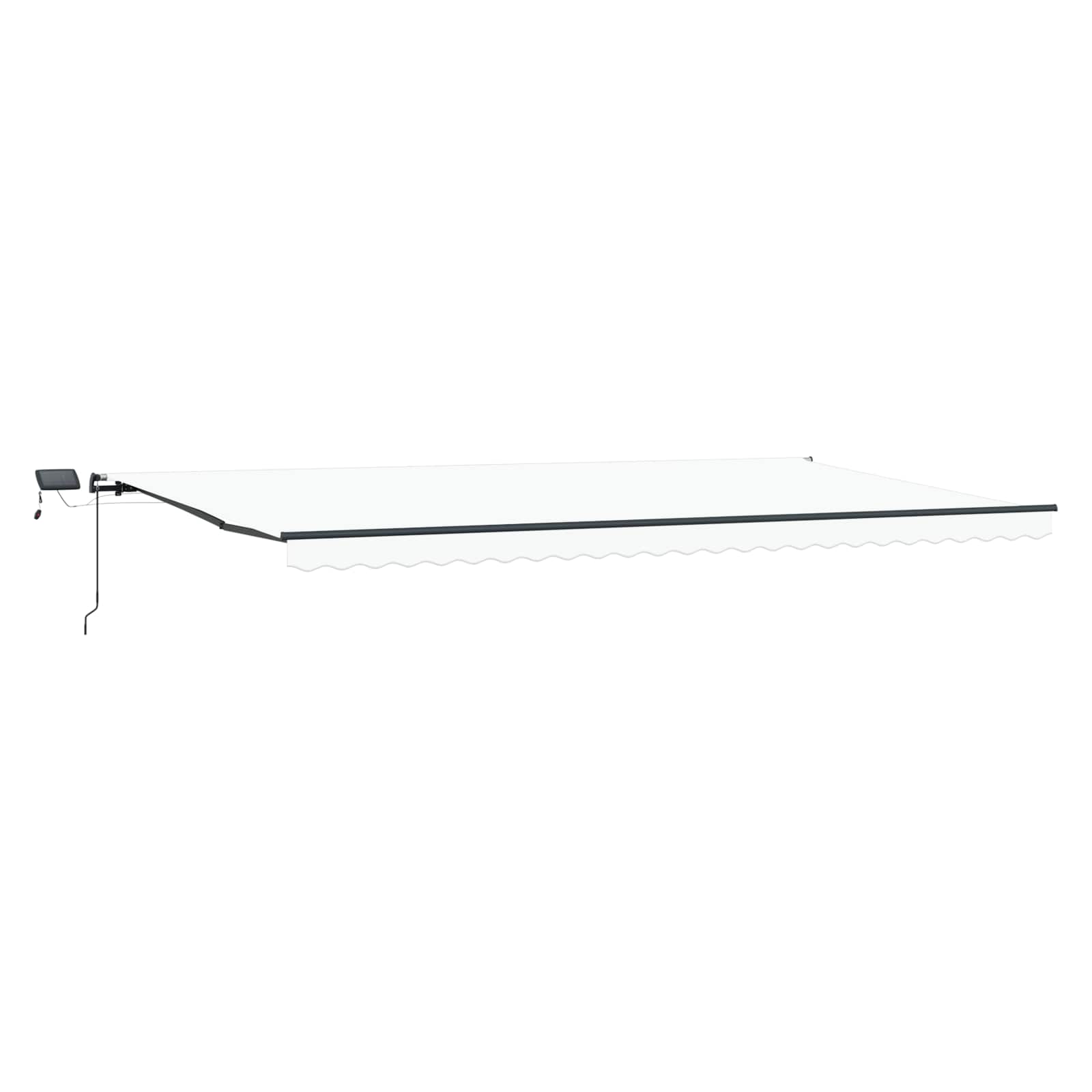 Tenda retrattile Bianco 600 × 350 cm Tessuto e Alluminio | homemem39