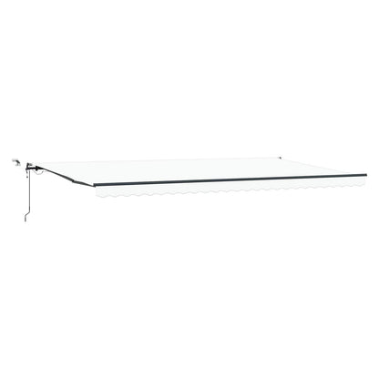 Tenda retrattile Bianco 600 × 350 cm Poliestere | homemem39