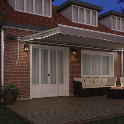 Tenda retrattile Grigio Chiaro 600 × 350 cm Tessuto e Alluminio | homemem39