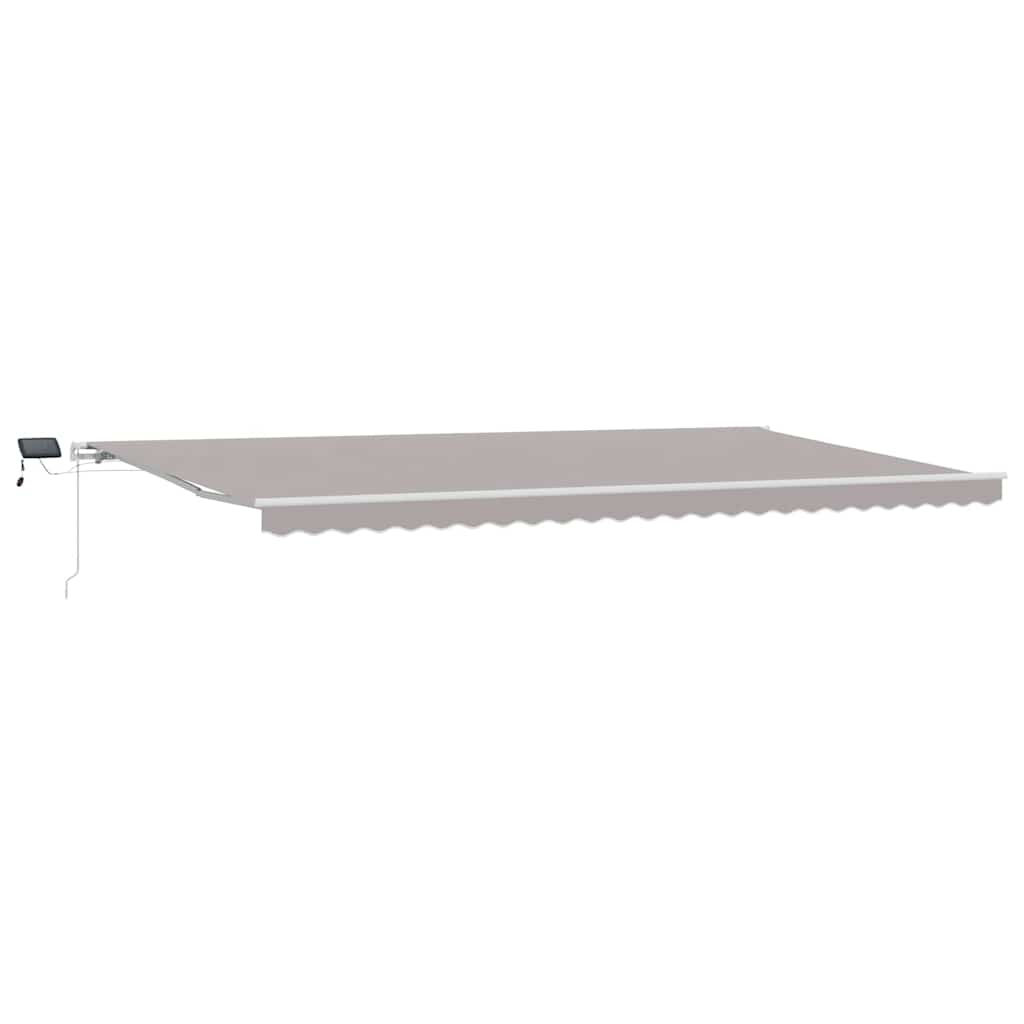 Tenda retrattile Grigio Chiaro 600 × 350 cm Tessuto e Alluminio | homemem39