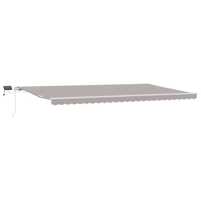Tenda retrattile Grigio Chiaro 600 × 350 cm Tessuto e Alluminio | homemem39
