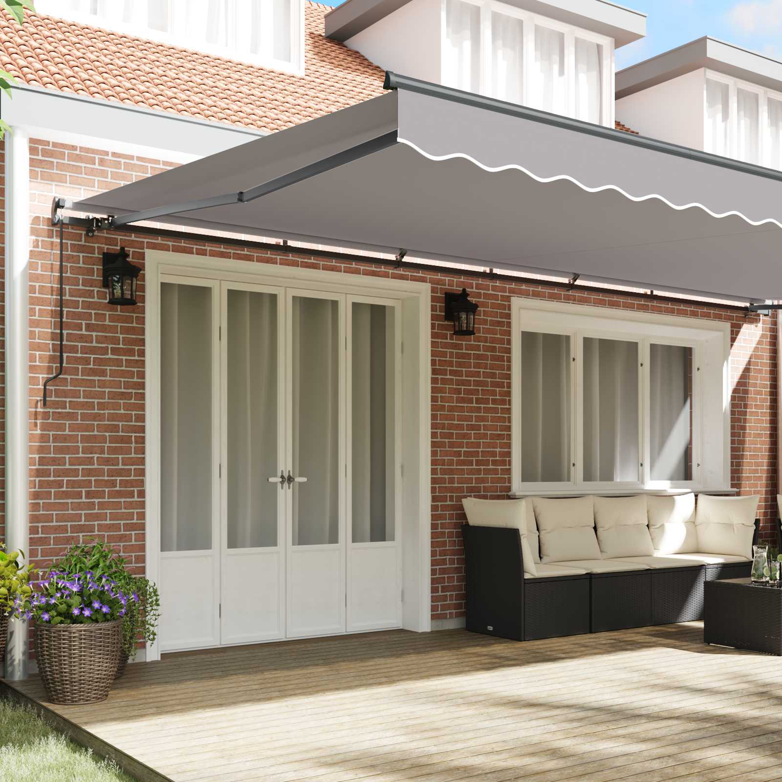 Tenda retrattile Grigio Chiaro 600 × 350 cm | homemem39
