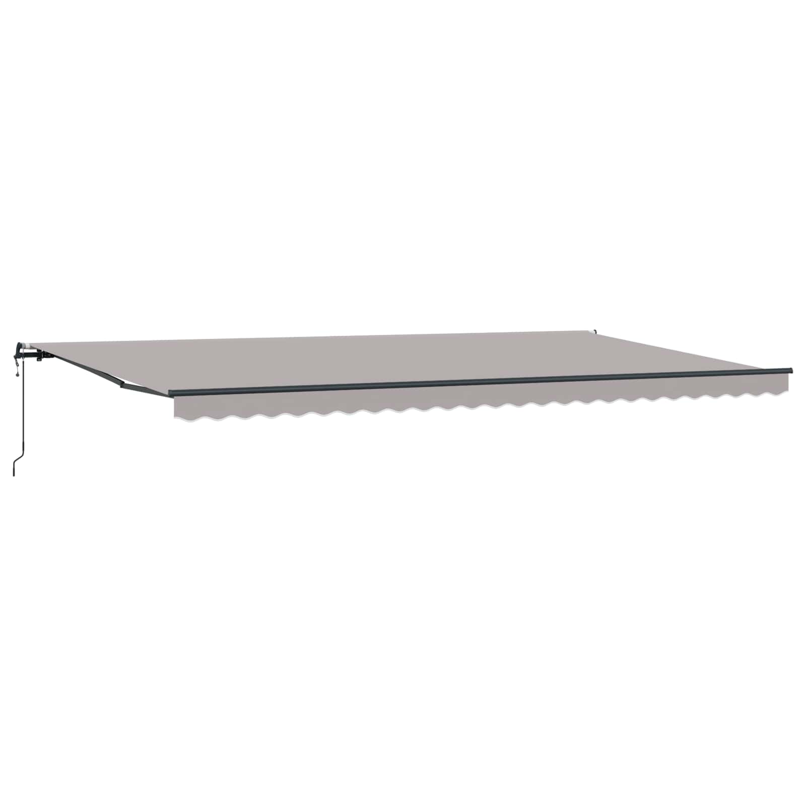 Tenda retrattile Grigio Chiaro 600 × 350 cm Tessuto e Alluminio | homemem39