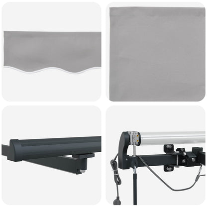 Tenda retrattile Grigio Chiaro 600 × 350 cm Poliestere | homemem39