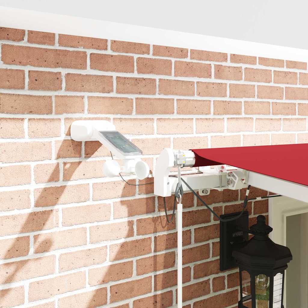 Tenda Retrattile Rosso 600 × 350 cm Tessuto e Metallo - homemem39