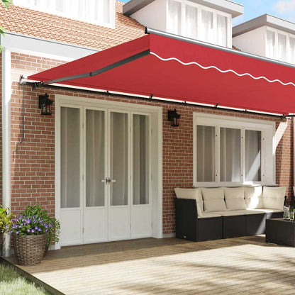 Tenda Retrattile Rosso 600 × 350 cm Tessuto - homemem39