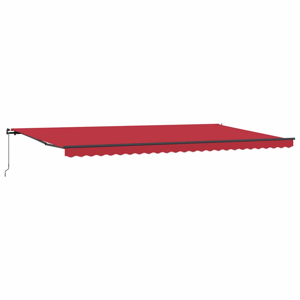 Tenda Retrattile Rosso 600 × 350 cm Tessuto - homemem39