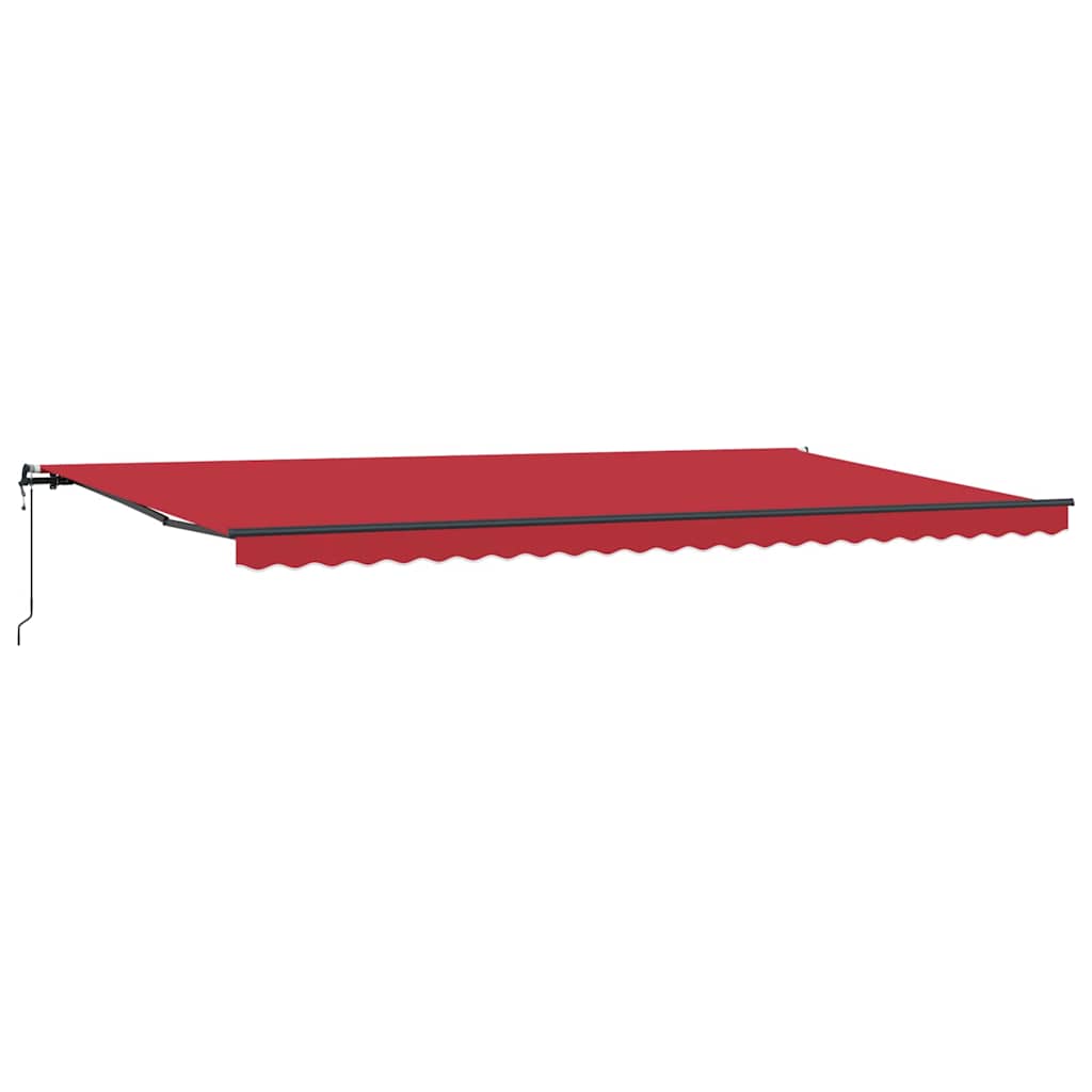 Tenda Retrattile Rosso 600 ×350 cm Tessuto - homemem39
