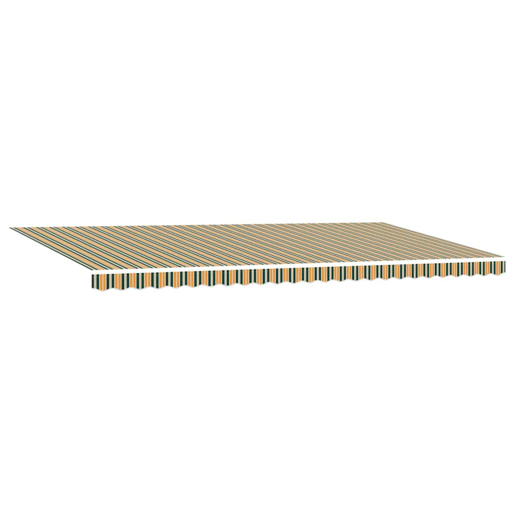 Tenda Retrattile Verde e giallo 600 × 350 cm Tessuto e acciaio | homemem39