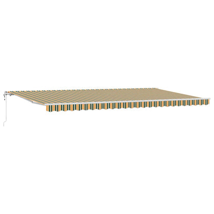 Tenda retrattile Verde e giallo 600 × 350 cm