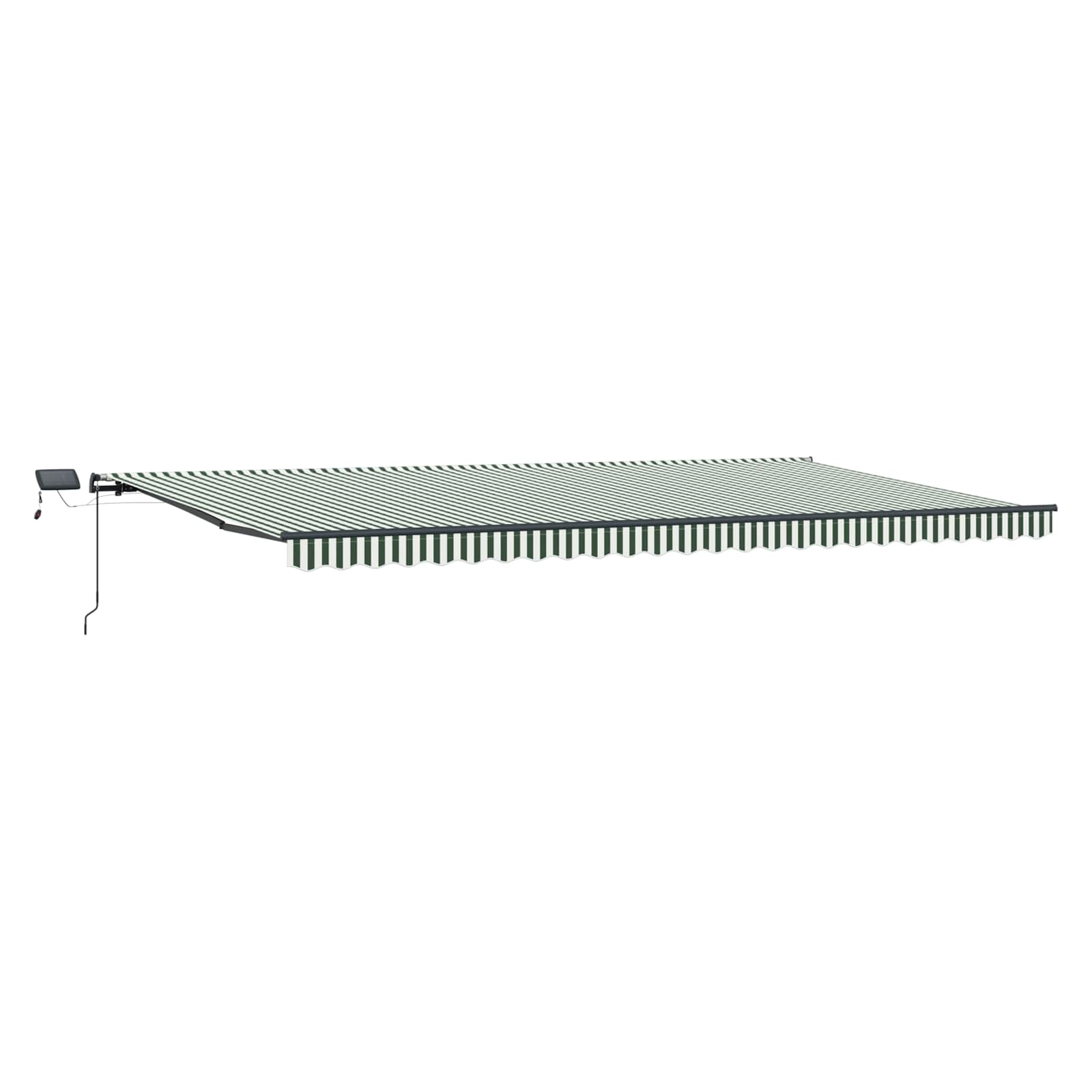Tenda retrattile Verde e Bianco 600 × 350 cm | homemem39