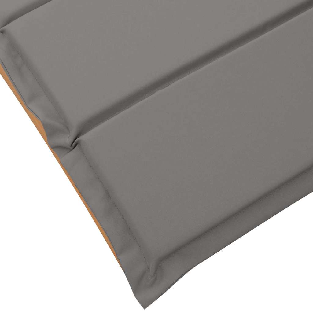 Lettino prendisole con cuscino 2 pcs Grigio 184 x 55 x 64cm