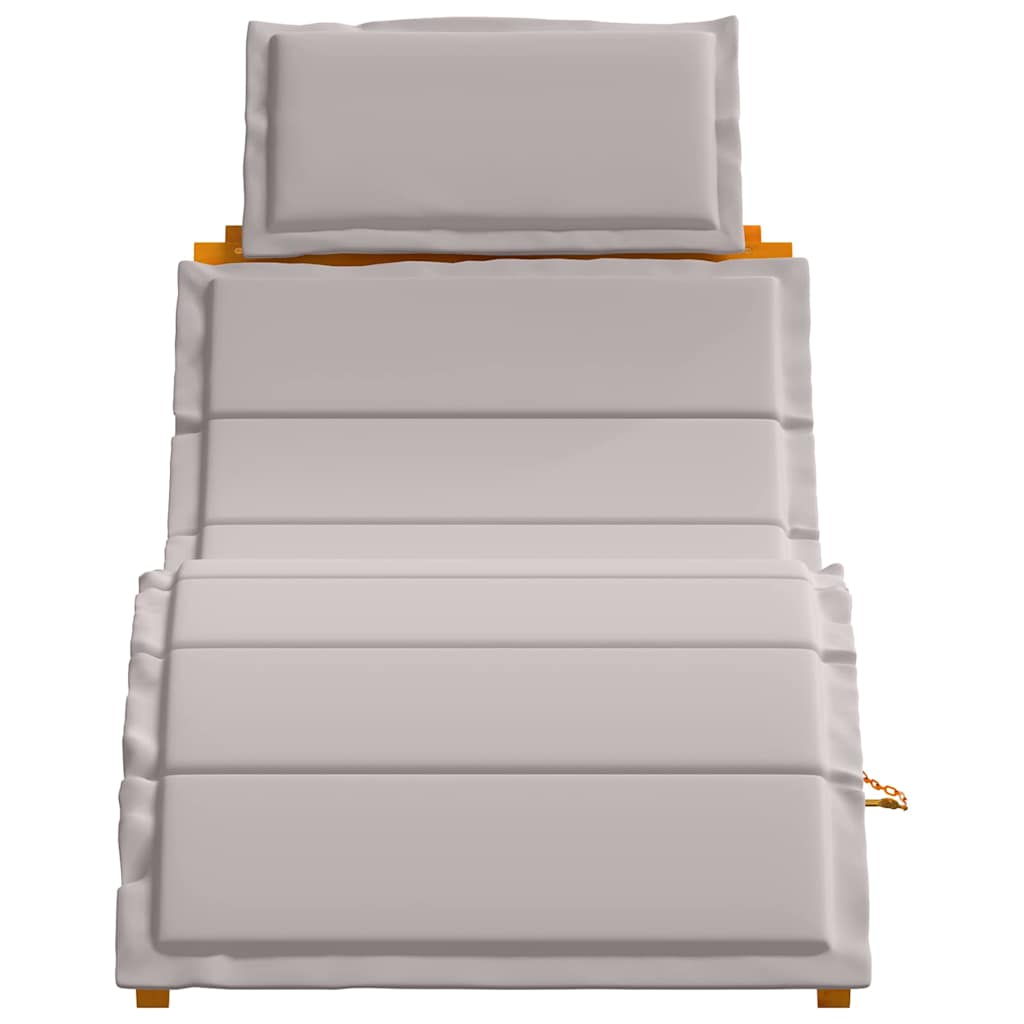 Lettino prendisole con cuscino 2 pcs Talpa 184 x 55 x 64cm