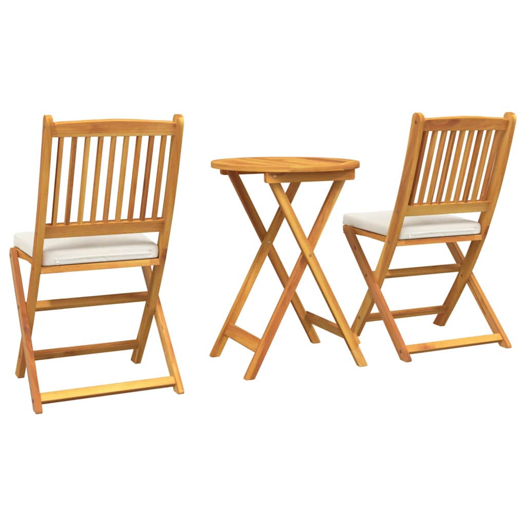 Set Bistro da Giardino 3 pcs Marrone legno massello di acacia - homemem39