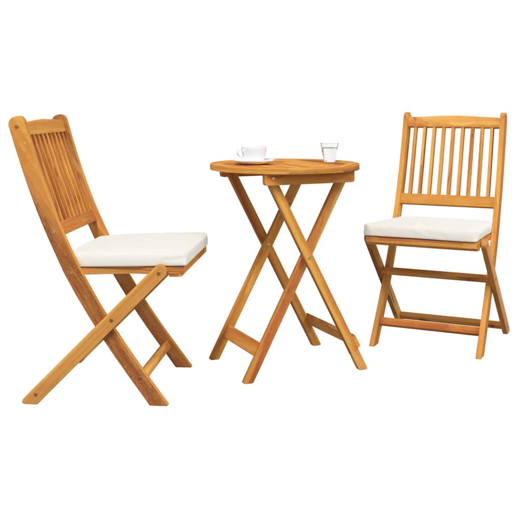 Set Bistro da Giardino 3 pcs Marrone legno massello di acacia - homemem39