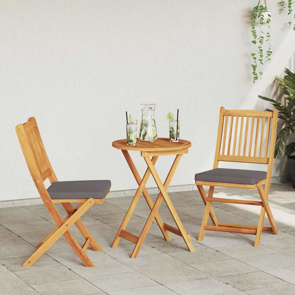 Set Bistro da Giardino 3 pcs Marrone legno massello di acacia - homemem39