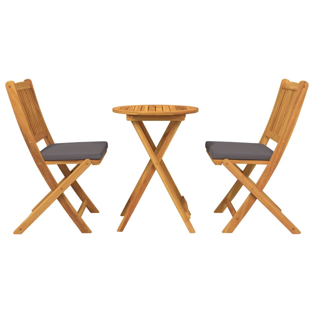 Set Bistro da Giardino 3 pcs Marrone legno massello di acacia - homemem39