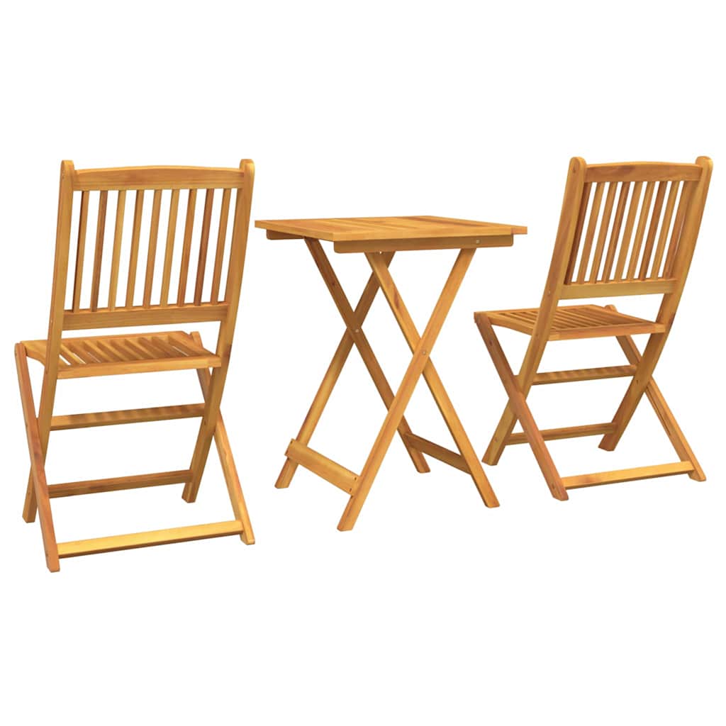 Set Bistro da Giardino 3 pcs Marrone legno massello di acacia - homemem39