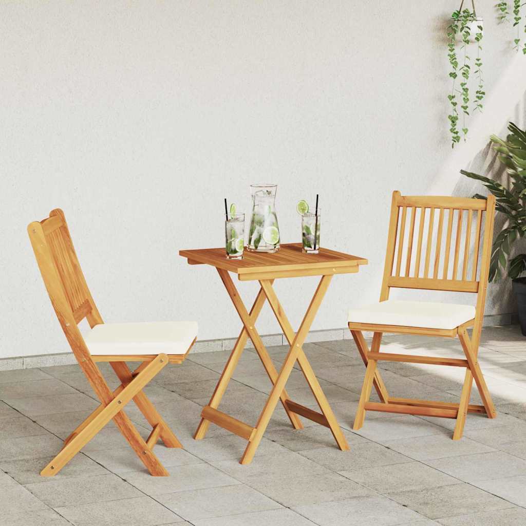 Set Bistro da Giardino 3 pcs Marrone legno massello di acacia - homemem39