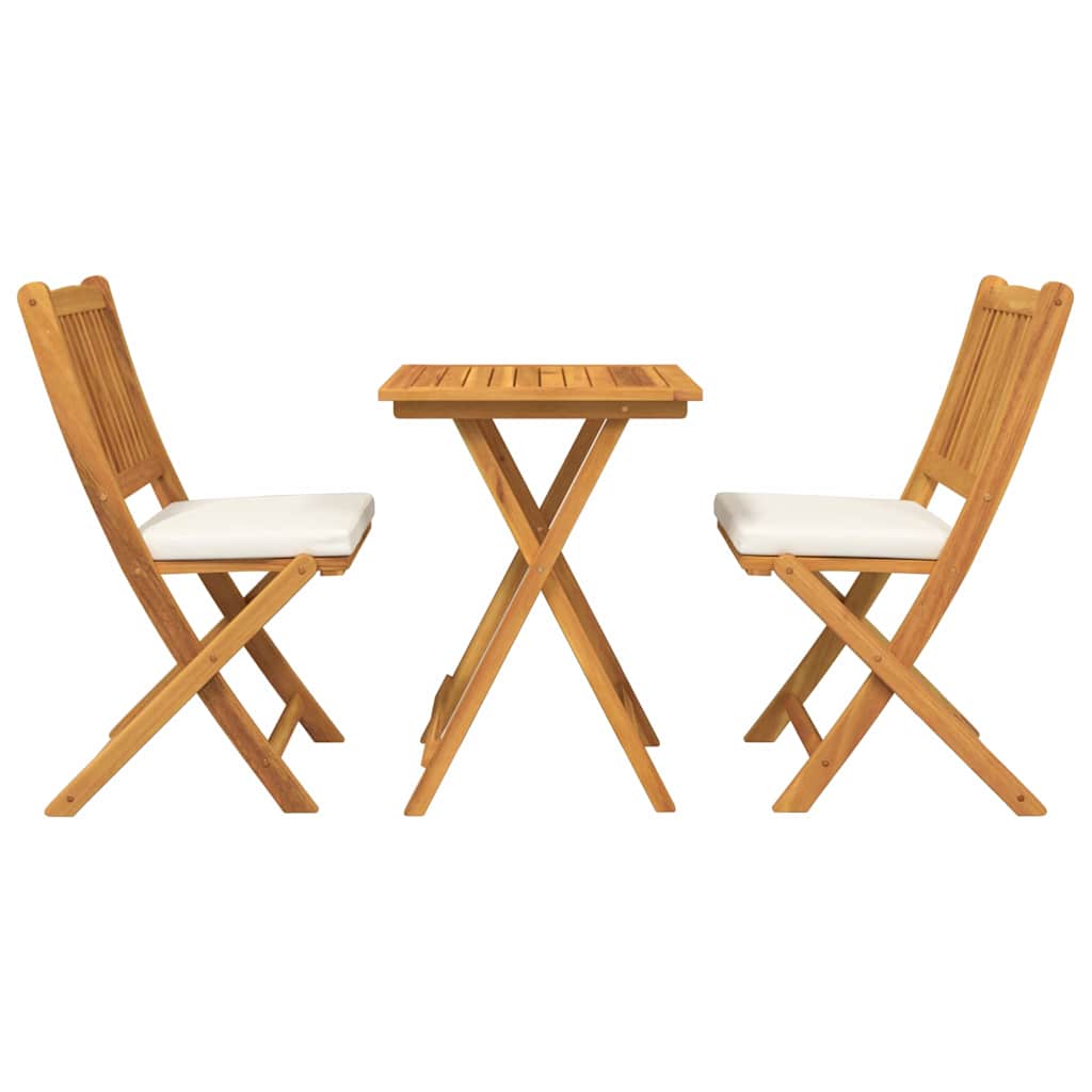 Set Bistro da Giardino 3 pcs Marrone legno massello di acacia - homemem39