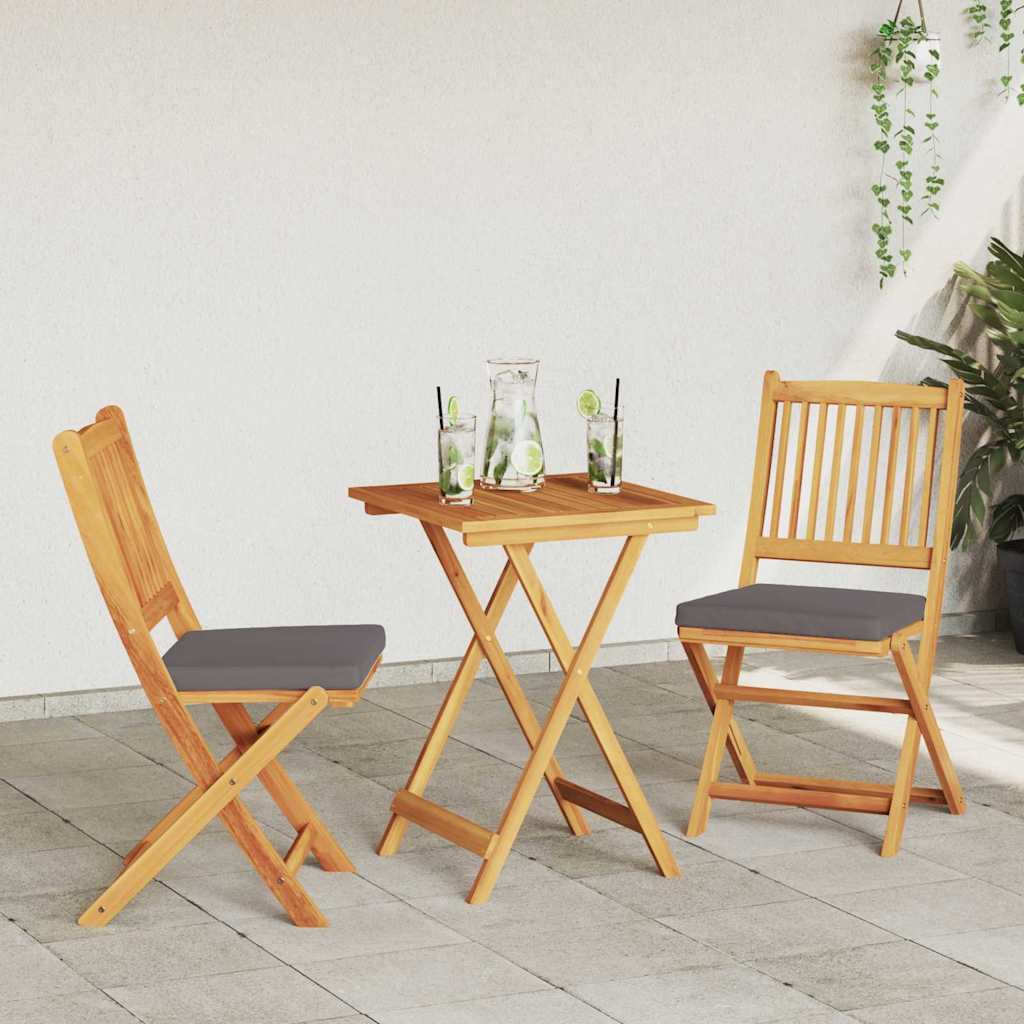 Set Bistro da Giardino 3 pcs Marrone legno massello di acacia - homemem39