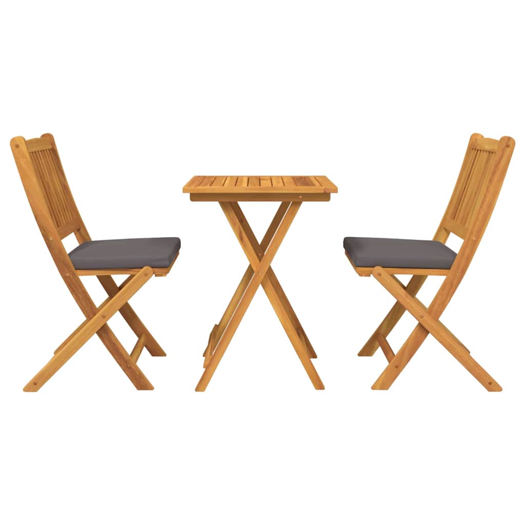 Set Bistro da Giardino 3 pcs Marrone legno massello di acacia - homemem39