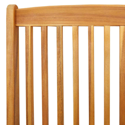 Sedia pieghevole con cuscino 2 pcs Bianco 49 x 57.5 x 92cm