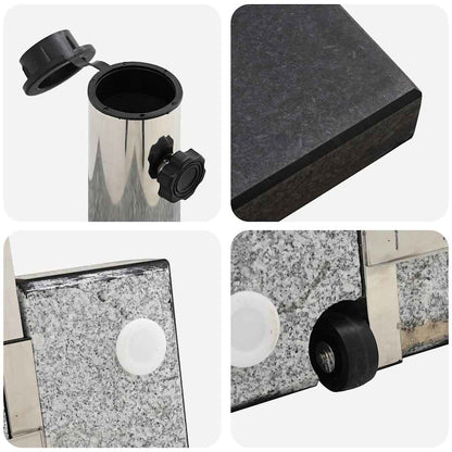 Base per ombrellone Nero 41 x 41 x 37 cm Granito