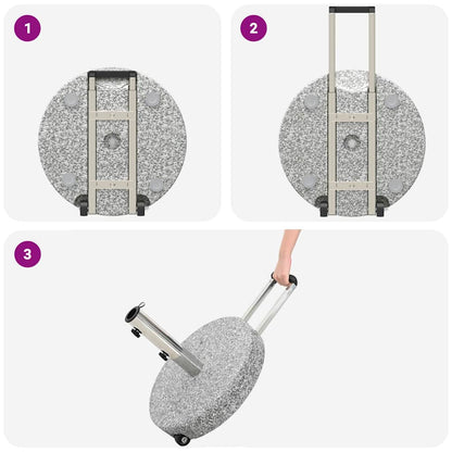 Base per ombrellone Grigio 45 x 45 x 37.5 cm Granito