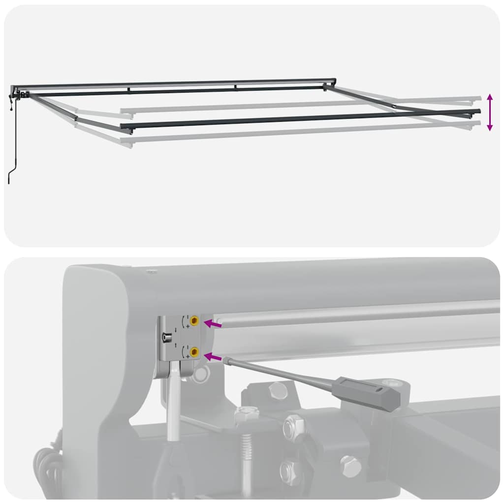 Struttura della tenda Antracite 4,5 × 3 m