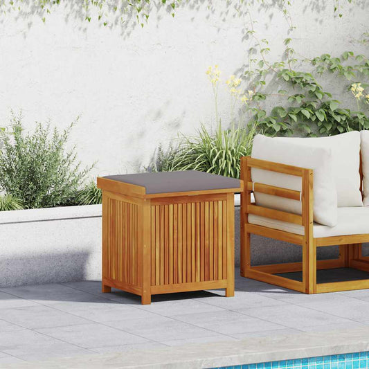 Scatola Cuscini da Esterno 60x50x61 cm Legno Massello Acacia - homemem39