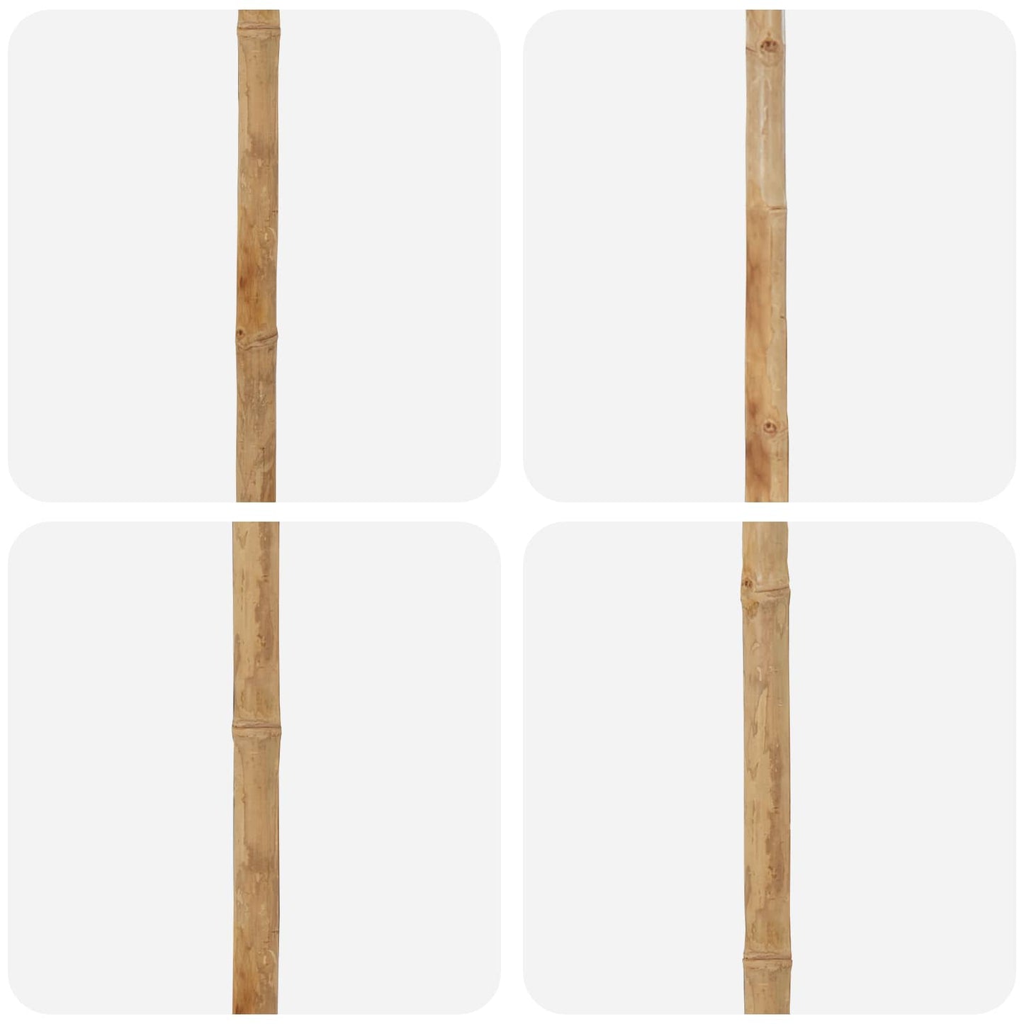 Ombrello da giardino Bianco Crema Ø 180 x 230 cm Bambù | homemem39