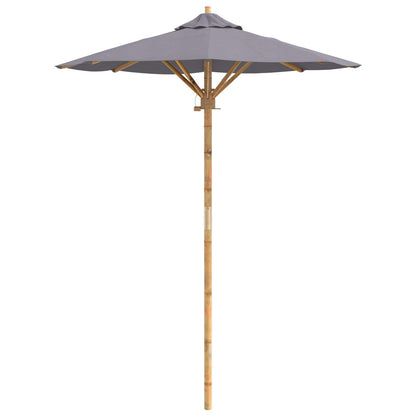 Ombrello da giardino Grigio scuro Ø 150 x 210 cm Bambù | homemem39