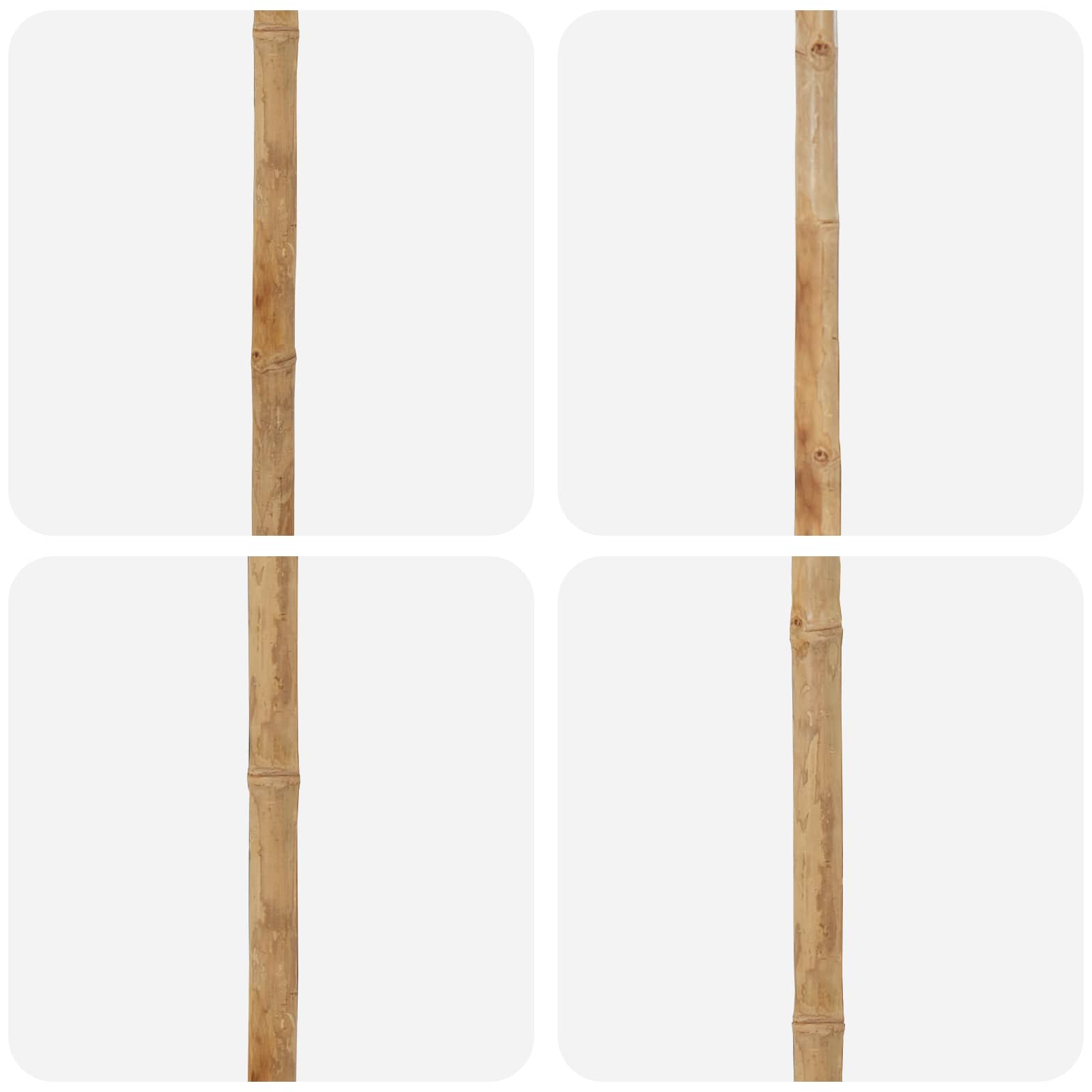 Ombrello da giardino Grigio scuro Ø 217 x 230 cm Bambù | homemem39
