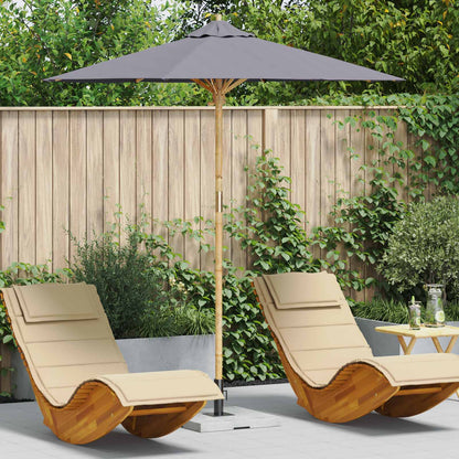 Ombrello da giardino Grigio scuro Ø 217 x 230 cm Bambù | homemem39