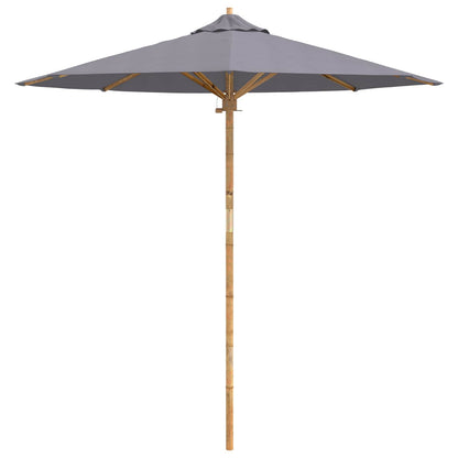 Ombrello da giardino Grigio scuro Ø 217 x 230 cm Bambù | homemem39