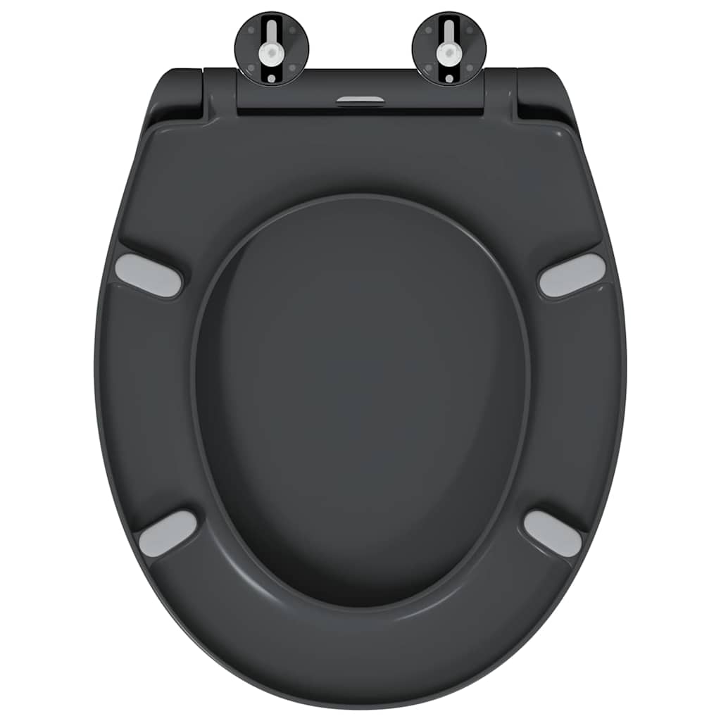 Sedile del WC con rilascio rapido Antracite