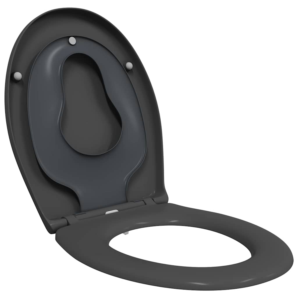Sedile del WC con rilascio rapido Antracite