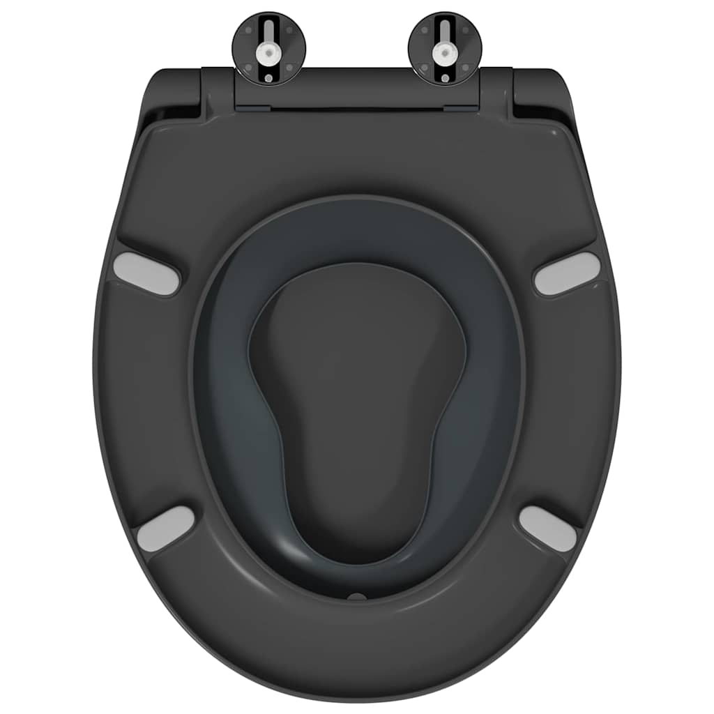 Sedile del WC con rilascio rapido Antracite