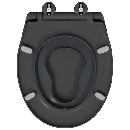 Sedile del WC con rilascio rapido Antracite