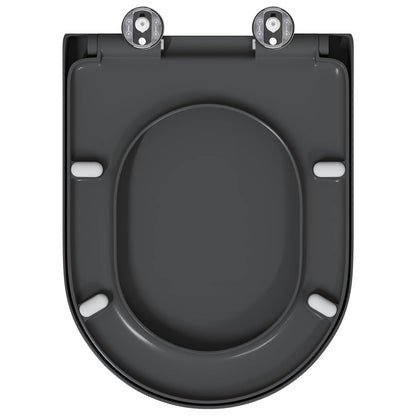 Sedile del WC Antracite 49 x 36 x 4 cm Duroplast